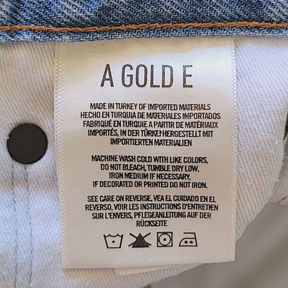 AGOLDE Jaden Jean Short in Swapmeet Blue size 25 - Picture 8 of 16